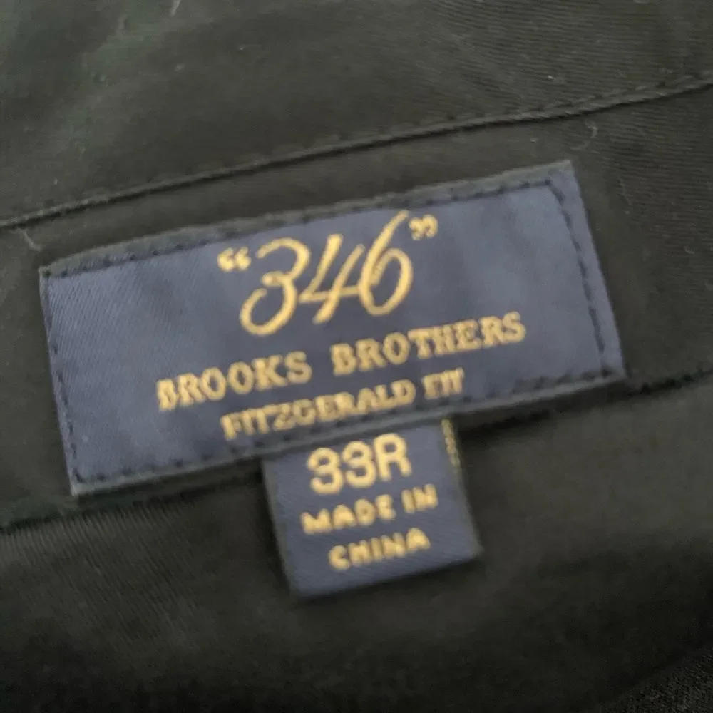 Brooks Brothers Fitzgerald Pinstripe Wool Pant 33R